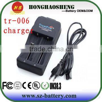 Dual output battery charger multi intelligent charger trustfire tr-006 18650 battery charger