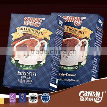 Irish Cream Flavored Hot Chocolate
