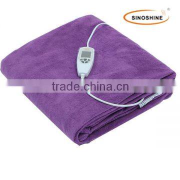 LCD Digital Display Electric Microfleece +polyester Heated Rug photo-2