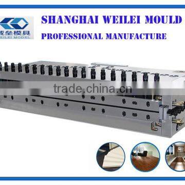 Extrusion mould die head for PVC hollow grib panel and PVC hollow board