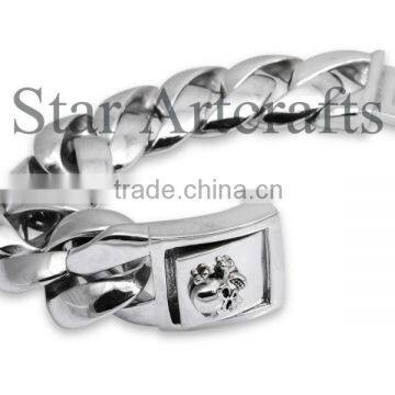 AB 008 skull clasps high bracelets energy stainless steel jewelry