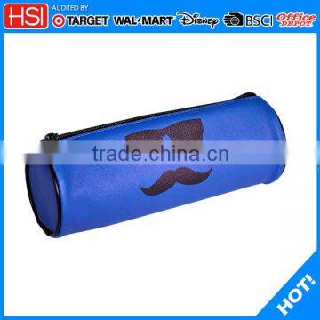 2016 design your own handmade good PU cylinder pencil case                        
                                                Quality Choice