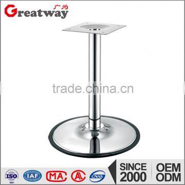 Round Steel Table Legs Chrome Furniture Frame for Retaurant Table Base