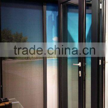 Thermal break aluminum Bi-fold door with fly screen door
