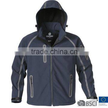 Mens Printed 3 Layers Bonded Waterproof Softshell Jacket