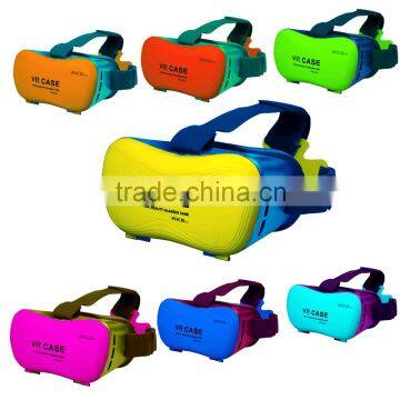 2016 VR BOX VR case latest 2nd Distance Adjustable 3D Glasses colorful VR box VR Case