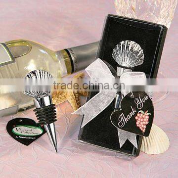 Scallop Beach Theme Shell Design Wine Bottle Stopper
