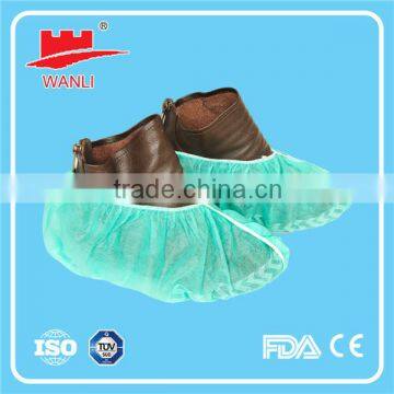 Non Skid disposable medical nonwoven shoe covers With Full Elastic