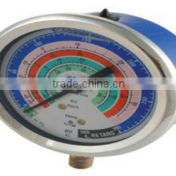 VA-300GL 30EL (SC) Stainless steel case manifold gauge glycerine or silicone oil filled pressure gauge