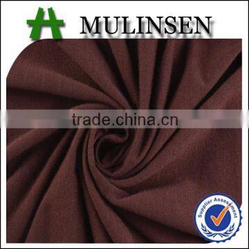 Mulinsen textile gold supplier for garment dyed poly spun 97% polyest and 3% spandex fabric