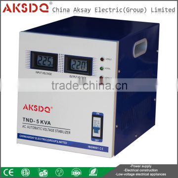 2016 New Type SVC Single Phase 5000w Automatic Winding voltage stabilizer Made in China Zhejiang Yueqing