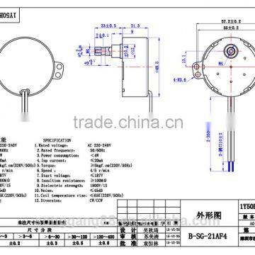 Low Noice and Long Life 12V/24V AC Electric Motors Made in China photo-2