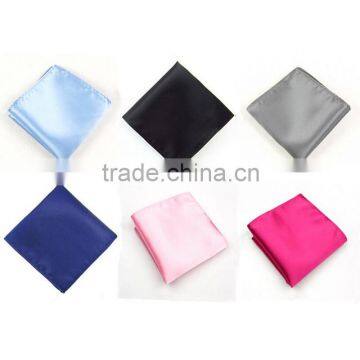 Factory Price Wedding Silk Solid Color Soft Pocket Square For Bridegroom Quality Choice photo-2
