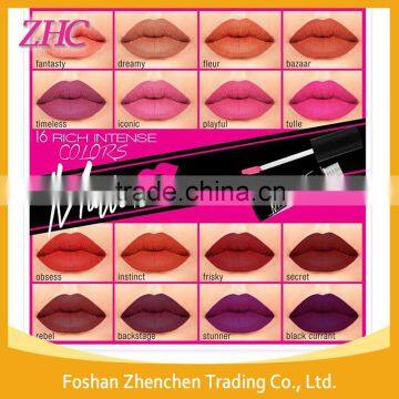 hot sale long lasting natrural waterproof liquid matte color lipstick