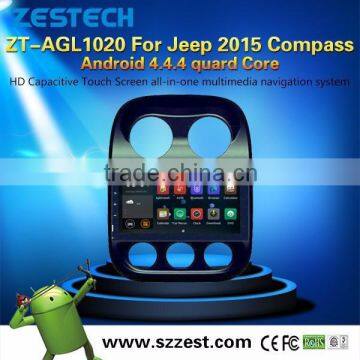 Android 4.4 in dash double din car dvd with gps for Jeep compass