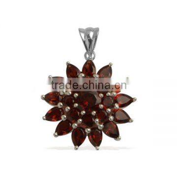 Handmade Good Quality 925 Sterling Silver Natural Semi Precious Gemstone Pendants