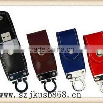 Hot sale useful usb leather christmas usb