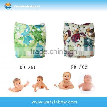 Waterproof Fabric Reusable Baby Bamboo Cloth Diaper