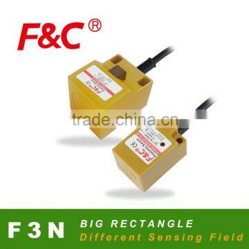F3N series Big Rectangle Proximity Switches Sensors, long and wide range sensors