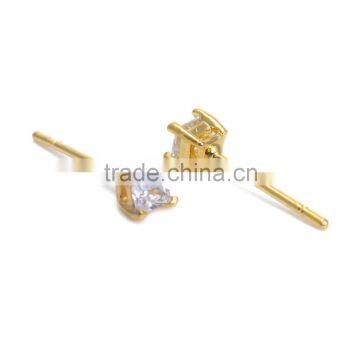 Squared Design Stud Earrings Fashion Gold Plated High Quality Earrings