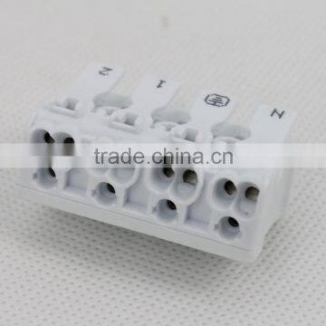 Sineyi-033 Yuyao UL EC white PCB 2 Side 4 poles hood type insulated flame retardant 923 screw terminal block