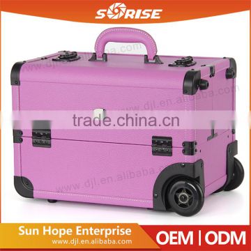 China Supplier ODM 2016 Professional Rolling Bling Makeup Case                        
                                                Quality Choice