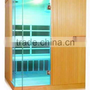 4 person imported hemlock solid wood carbon heatser sauna shower room