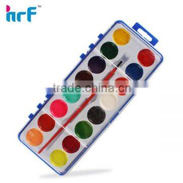 Cheap 16 Colors Round Water Color Cake with Art Brush