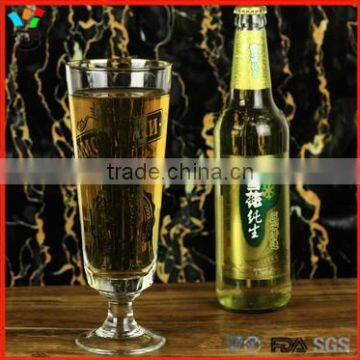 Hand Made 500ml - 600ml Size Goblet Stem Drinking Glass Footed Pilsner