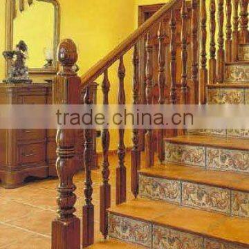 wood stairs handrail and stair parts