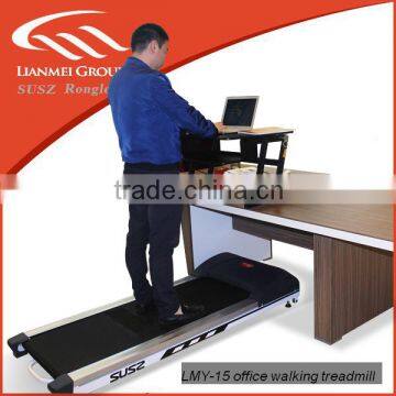 Treadmill desk special made for office exercise with low noiser bluetooth inside with strong durable frame