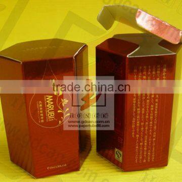 Custom top quality hexagon-shaped paper gift box