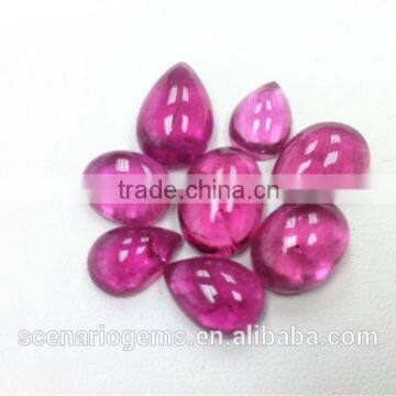 #AMZZ Natural Free Shape Size Cabs Loose Gemstone Rubellite Cabochon