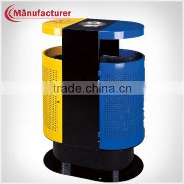 Metal Mesh Color Waste Bin/Dustbin with Astray in Park