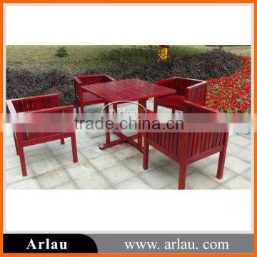 Hot-sale outdoor wood table chairs outdoor coffee table