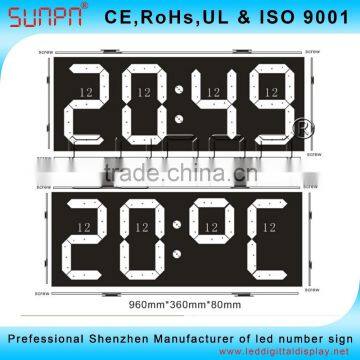 Africa Outdoor Red LED Time and Temp Signs and Digital Wall Clock Time Display photo-3