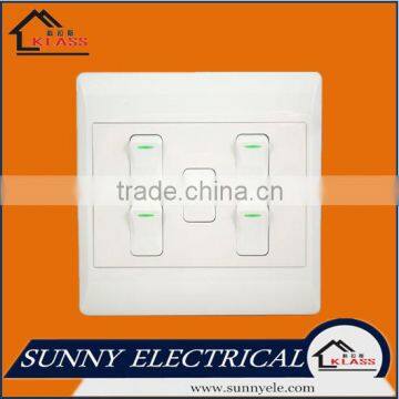 good price south africa PC ABS 5 gang light switch IEC SASO approved