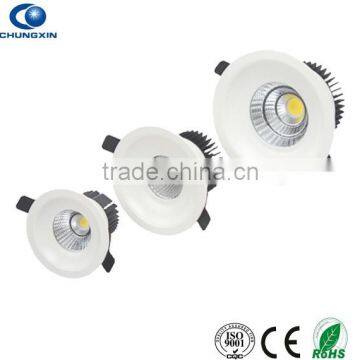 CE ROHS 50000hrs cob recessed led downlight