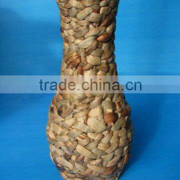 Water Hyacinth Woven Flower Vase