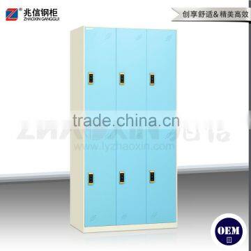 Blue 6 Door Wardrobe Commercial Cabinet Locker Clothes Storage Closet Locker photo-2