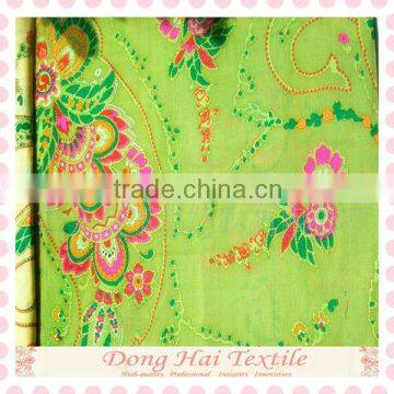 Reactive printed 100 cotton poplin fabric construction