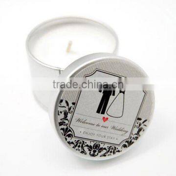 Wedding Decorative Tin Candle