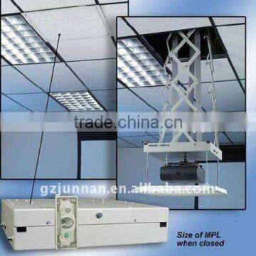 box type motorized ceiling projector lift