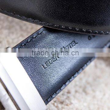 Reversible Buckle Cowhide Leather Belt photo-5