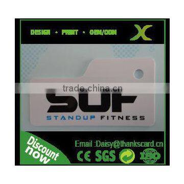 Free Design !!!Barcode plastic key tags/ PVC keychain cards for fitness center