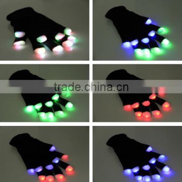 High Quality led flash finger light glove , flashig led glove ,led lighting party gloves