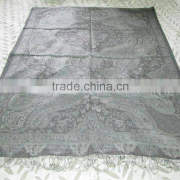 WEIVED STOLE SILK & WOOL photo-5