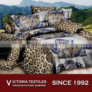 120gsm microfiber 3d reactive printed bedding sets 4pcs comforter cover sets