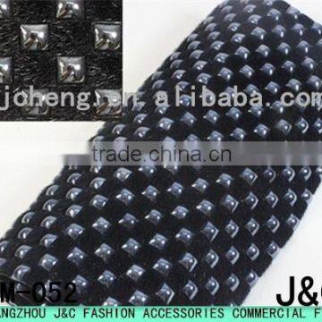 8*8 glass stone with fur hot fix rhinestone ceramic stone mesh