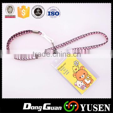 Woven nylon keychain lanyard with fashion style